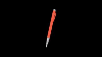 Metal Scriber Rotating on a Transparent Background. Seamless Loop. 4K video