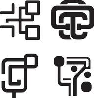 Abstract Geometric Shapes for Technology or Design Inspiration vector