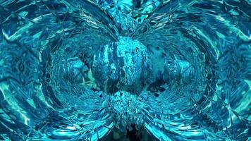Vibrant swirls of blue water create mesmerizing patterns in an abstract underwater world video