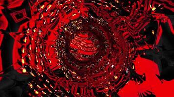 Dynamic swirling patterns create an immersive visual experience in vivid red tones video