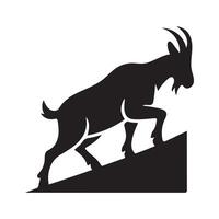 Silhouette of a goat design vector