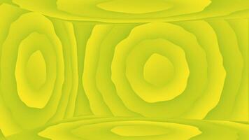 Exploring a vibrant yellow abstract space with textured circles and a smooth background video