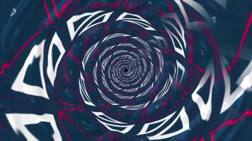 Visual journey through swirling patterns and vibrant colors in a mesmerizing abstract animation video