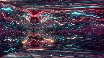 Vibrant abstract patterns create an immersive visual experience in a digital space with glowing colors and dynamic shapes video