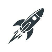 Rocket icon. Simple rocket sign. Rocket launching icon. vector