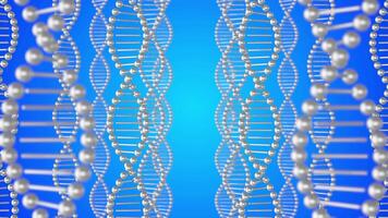 explorando a estrutura do dna dentro vibrante animação para ilustrar genético conceitos e molecular biologia video