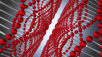 Creative animation showcases dynamic red pins forming a captivating pattern highlighting symmetry and movement video