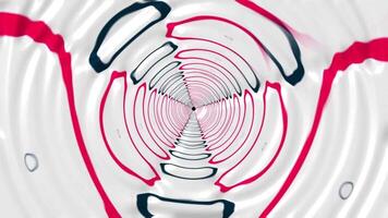 Vibrant swirling patterns create mesmerizing visual effects in an abstract digital art piece video
