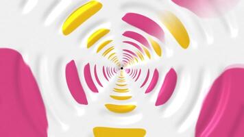 färgrik mönster skapa en fascinerande tunnel effekt i en digitalt animerad visuell erfarenhet video