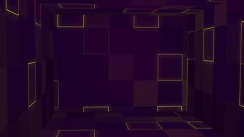 Creative light and shadow patterns in a 3D geometric space video