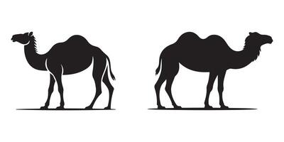 Set of camel silhouette, Camel icon vector