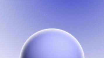 Minimal soft sphere design loop animation. Smooth organic 3D shape with gentle motion and elegant lighting. Perfect for modern backdrops, branding, and clean abstract visuals. video