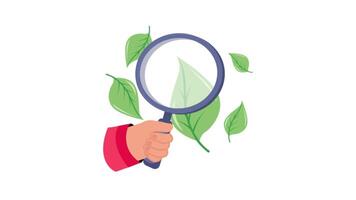 Search Ecology 2D Flat Animations. video