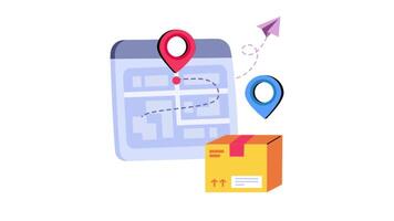 Web Tracking 2D Flat Animations. video
