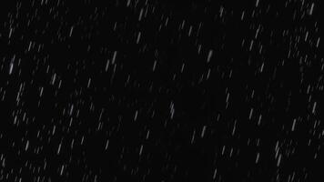 rain falling on a black background loop animated video