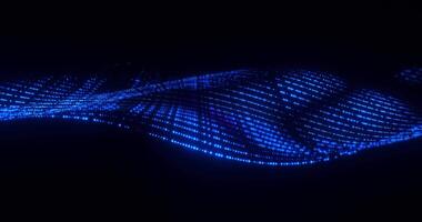 Pulsing LED Wave Futuristic Motion Light Grid Red and Blue Loop Animated video