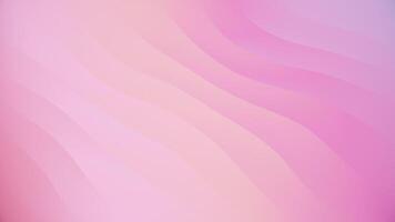 Smooth color gradient background in warm peachy pink color tones with gently flowing wavy lines. This simple abstract background design is full HD and looping. video