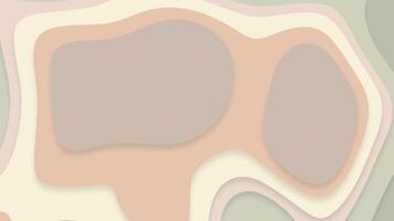 Abstract layered paper cutout background with smooth morphing organic shapes in muted earthy brown, green and beige color tones. Full HD and looping animation. video