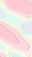 Abstract layered paper cutout background with smooth morphing organic shapes in bright pastel color tones. Full HD and looping vertical animation. video