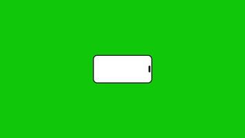 Turn rotate the phone horizontally and vertically icon animation motion graphics for content editing or social networks. video