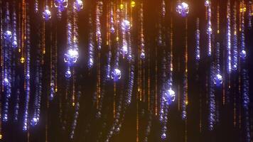 Glowing neon skulls appear and swing on chains, just like in the classic game's intro. video