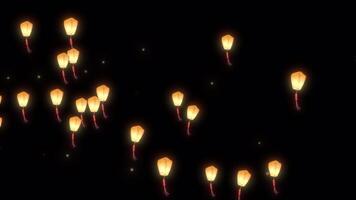 Latern Particles with Alpha Channel video
