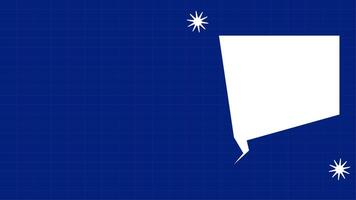 Animation Youtube Thumbnail Blue Background and White Message. 4k Animation video