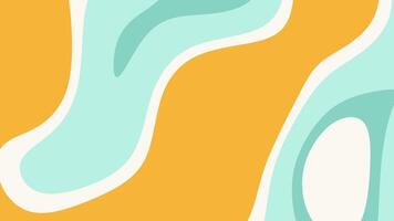 Abstract orange and teal shapes suitable for modern designs, backgrounds, branding, digital art, and artistic projects with a vibrant color palette. video
