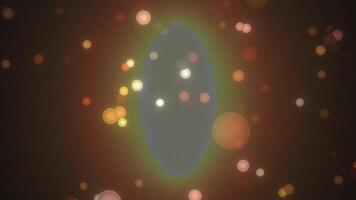 abstrato bokeh luzes e brilhando oval forma animação - etéreo partícula movimento fundo visuais video