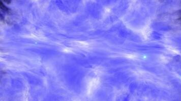 Abstract Blue Swirling Nebula or Gas Clouds Animation Dynamic Cosmic Energy Background Loop video