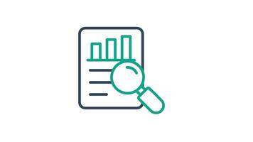 Evaluation icon animated. animated icon related to assessment. suitable for user interface, provide visual feedback and more. alpha channel, transparent background video