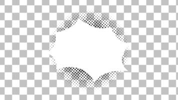 Comic Background Animation with Checkerboard and Bubble Pop Art. Retro Background. 4k Animation video