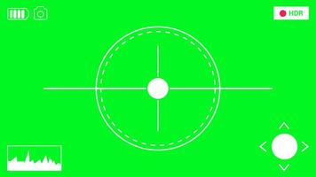 Drone recording camera animation on green screen. Ready for chroma key. 4k Animation video