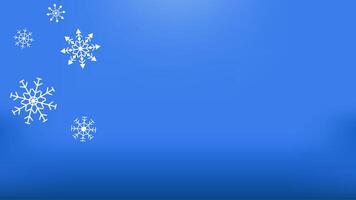 Christmas SnowFlake Background With Copy Space. 4k Animation video