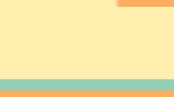 Retro Sunburst Animation Background with green and orange Shapes. Retro Background. 4k Animation video