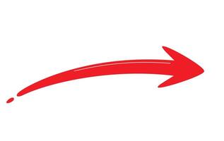 Red line direction to right vector