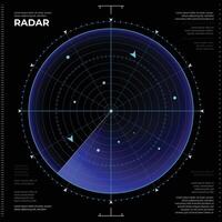 Radar chart for data visualization vector