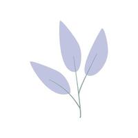 soft puple leaves with aesthetic design vector