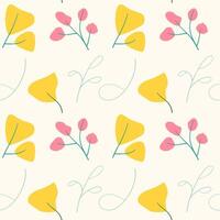 botanical seamless pattern beautiful fabric vector