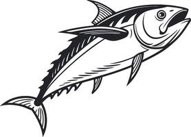 Tuna Fish Art Illustration for Merchandise vector