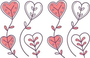 Heart Clipart Collection for Design Projects vector