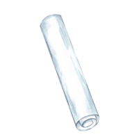 Vertical rolled sheet with soft gray and blue shadows in watercolor illustration. Great for use in design software mockups, construction site art, or education material on planning processes png