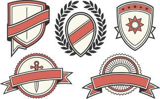 Retro Badges and Classic Labels for Design Projects vector