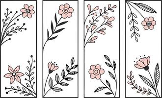 Modern Card Border Design Set for Digital Graphics vector