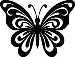 An elegant butterfly silhouette embodying transformation and beauty representing hope and new beginnings with art vector