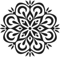 A mesmerizing mandala radiating inner peace and balanced harmony perfect for meditation with clean design vector