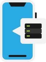 Apps Data Storage Server vector