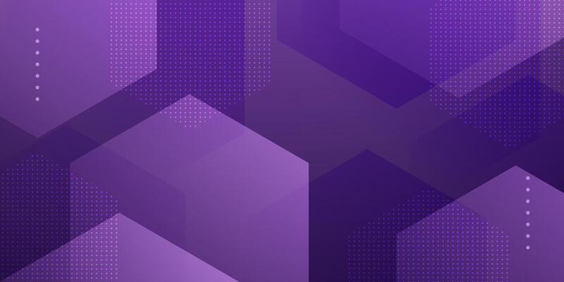 Abstract dark purple hexagonal pattern background. Simple and trendy banner background design.