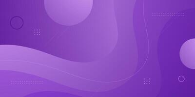 Abstract colorful purple wave fluid background. Simple wave pattern banner background. Trendy shapes minimal background design. vector