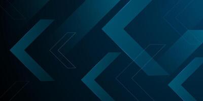 Abstract dark blue futuristic arrow concept background. Overlap triangle arrow pattern design. vector